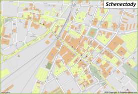 Schenectady Downtown Map