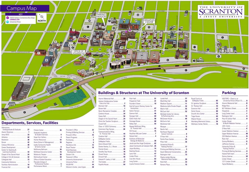 Scranton Campus Map