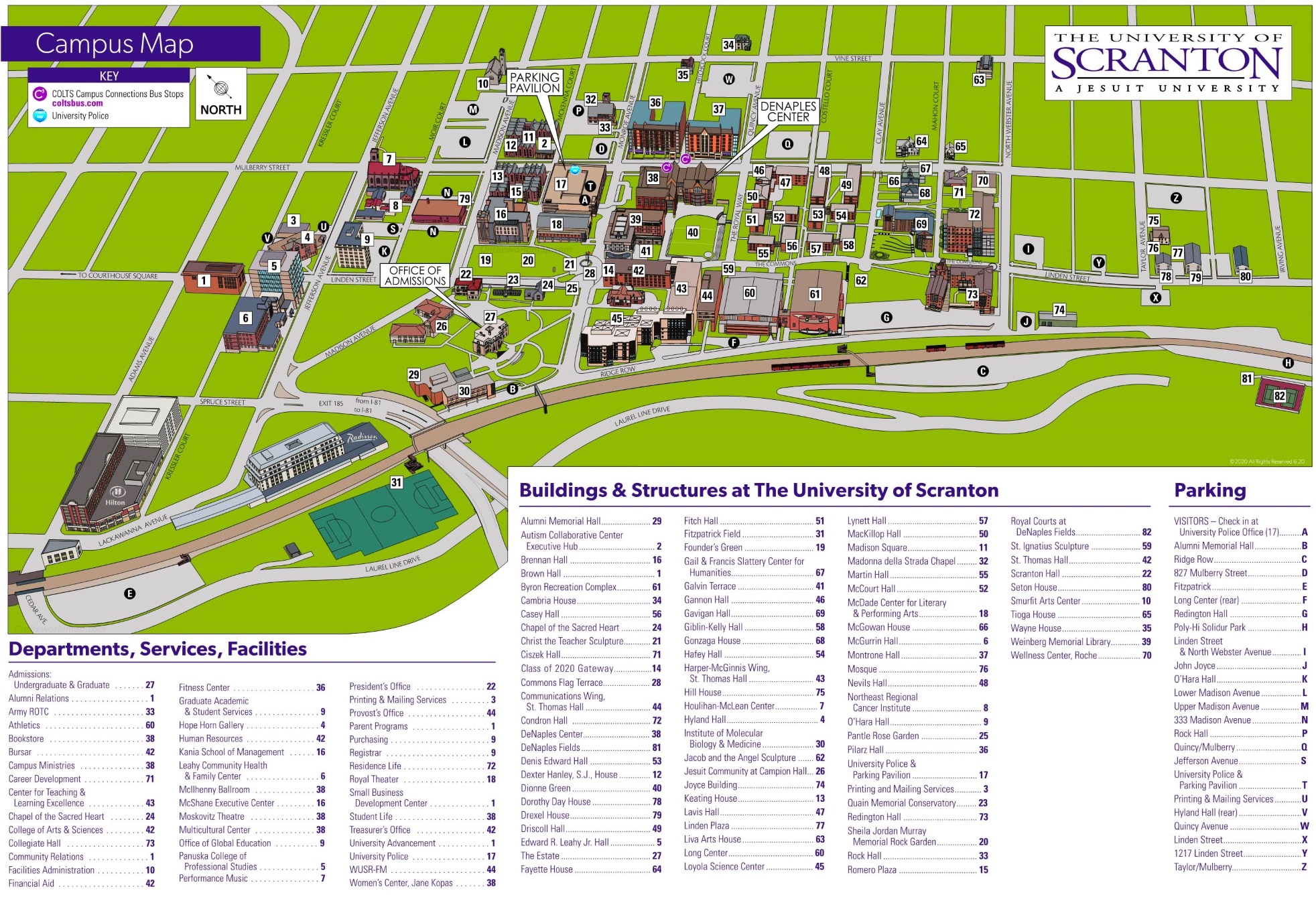 Scranton Campus Map.