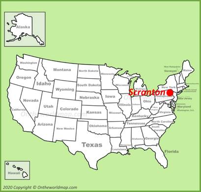 Scranton Location Map