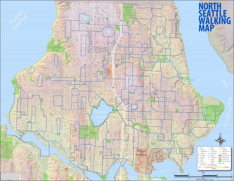 North Seattle Walking Map