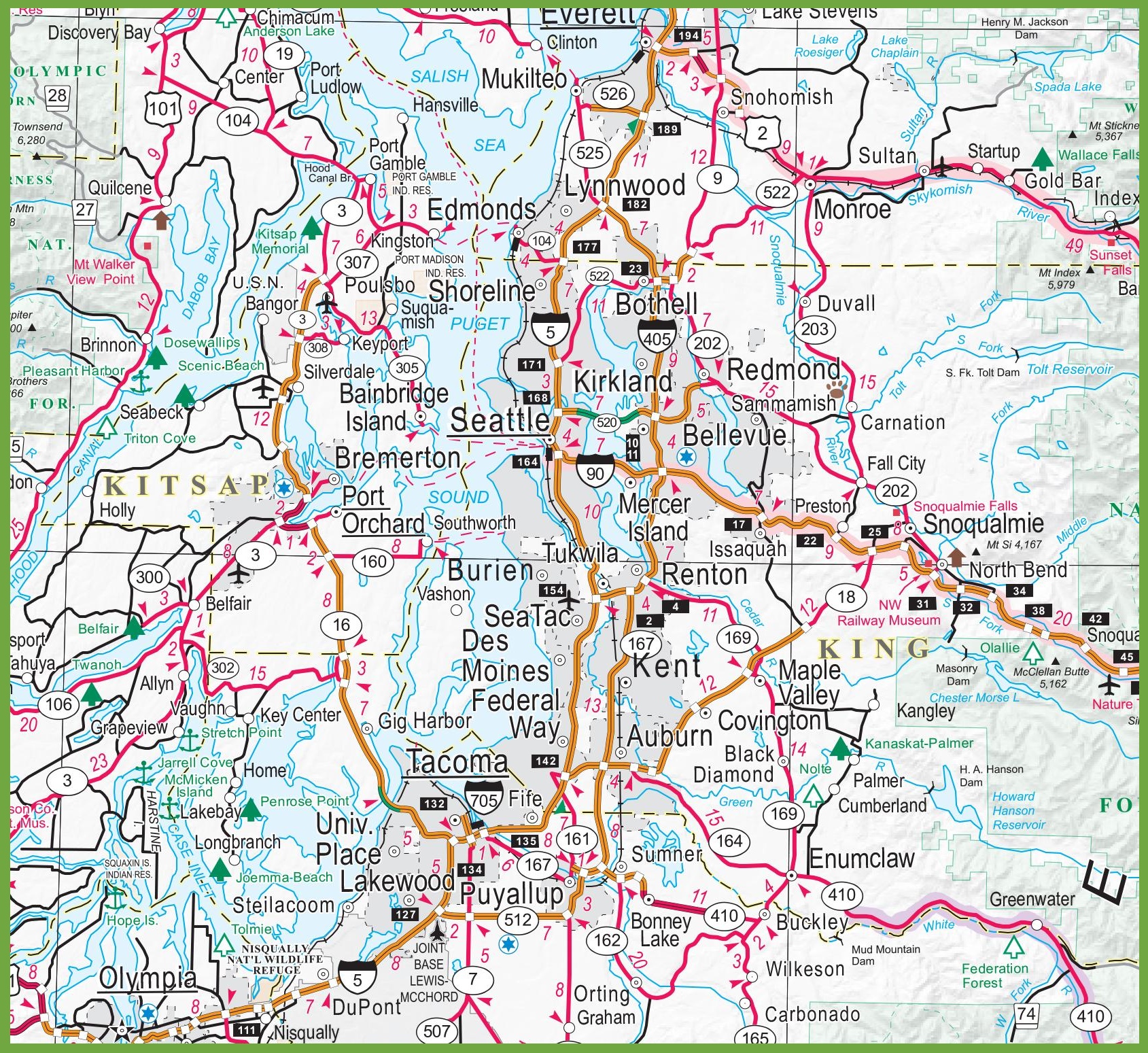 seattle vicinity map