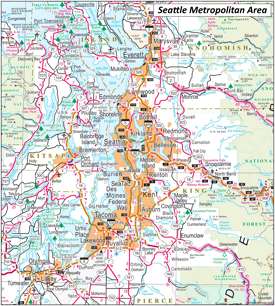 Seattle Metropolitan Area Map