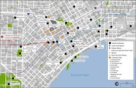Seattle tourist attractions map
