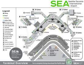Seattle Tacoma International Airport map