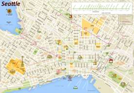 Seattle tourist map