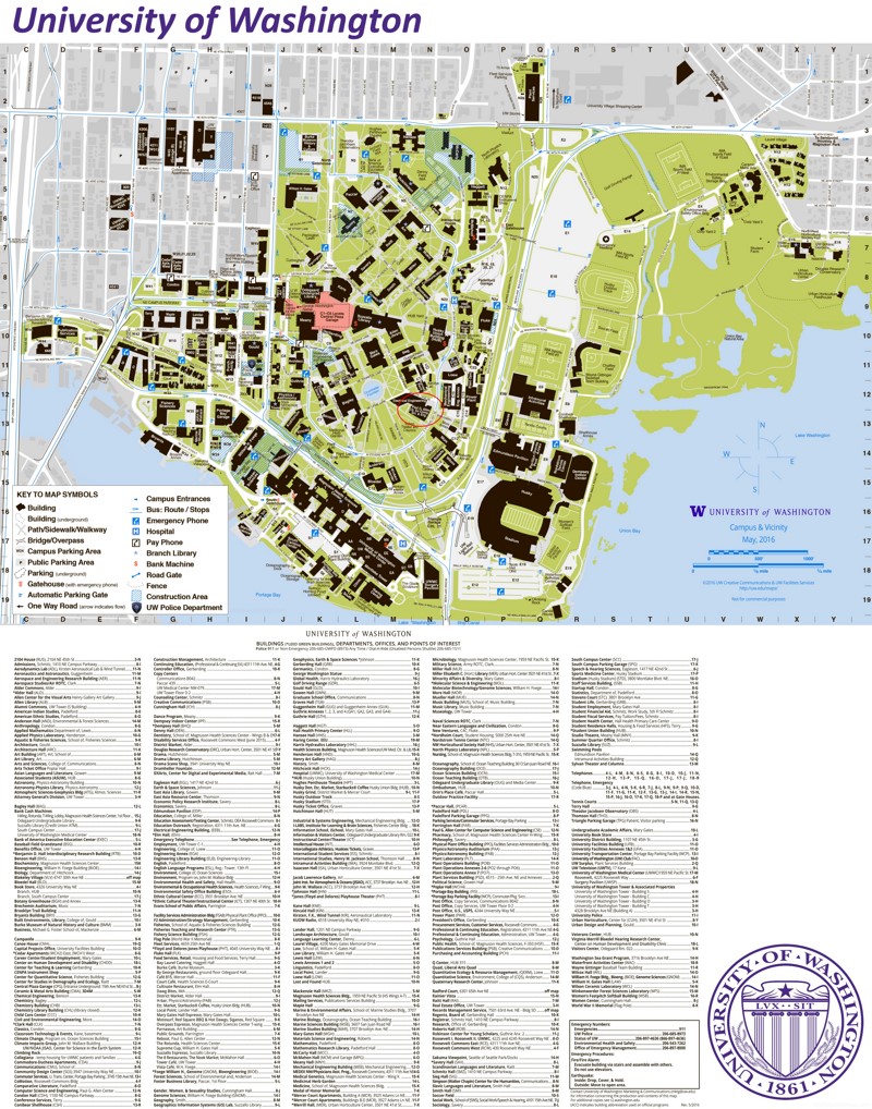 University of Washington Campus Map