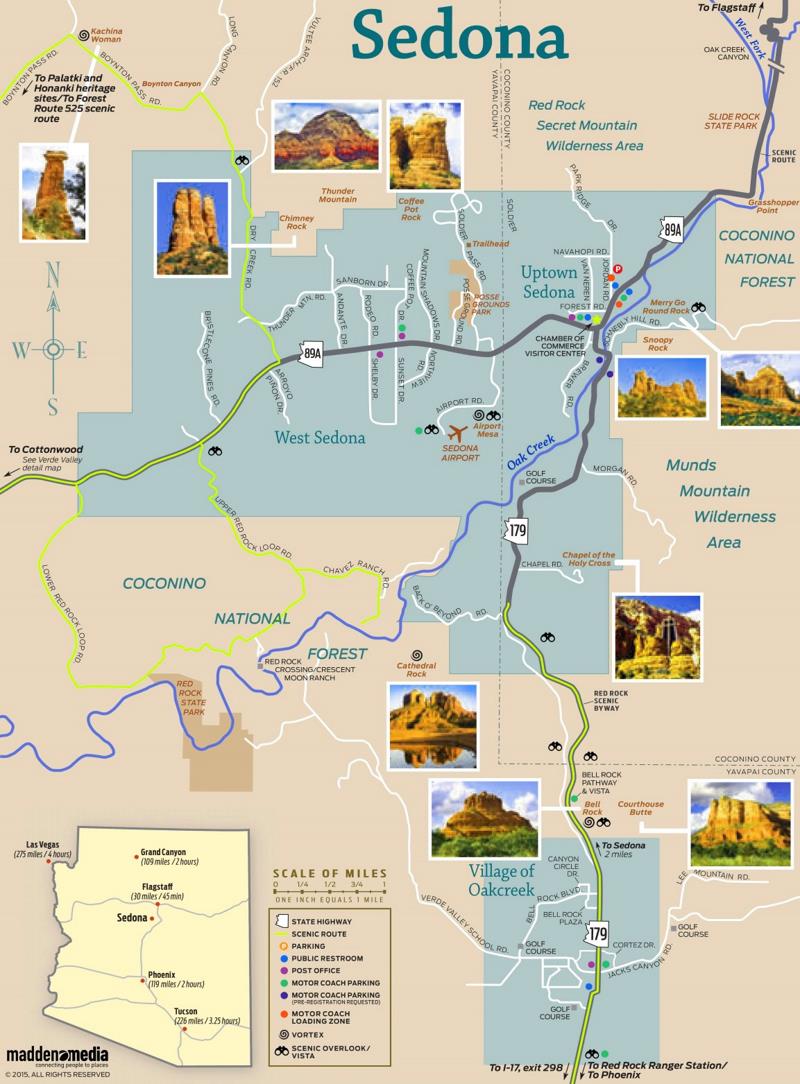Sedona Sightseeing Map
