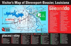 Shreveport and Bossier City tourist map