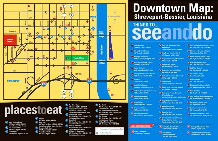 Shreveport downtown map