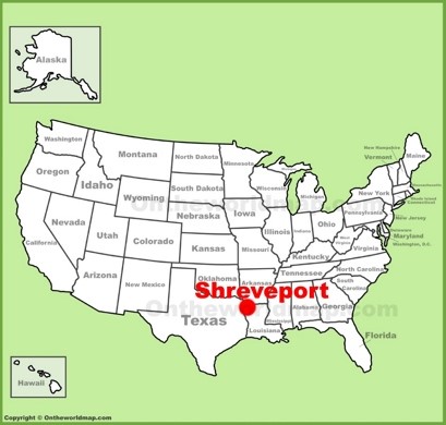 Shreveport Location Map