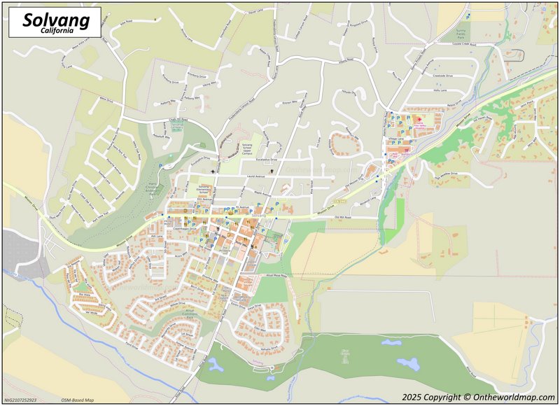 Map of Solvang