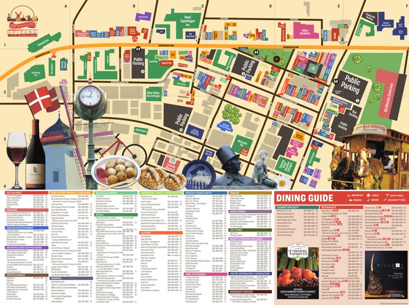 Solvang Tourist Map