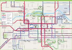 Downtown Spokane Transport Map