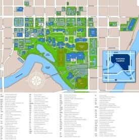 Gonzaga University Campus map