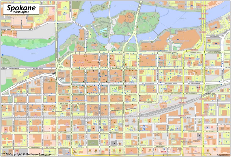 Map of Downtown Spokane
