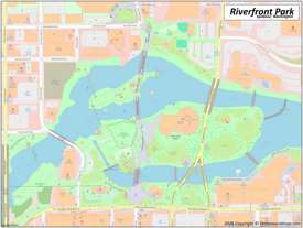 Map of Riverfront Park