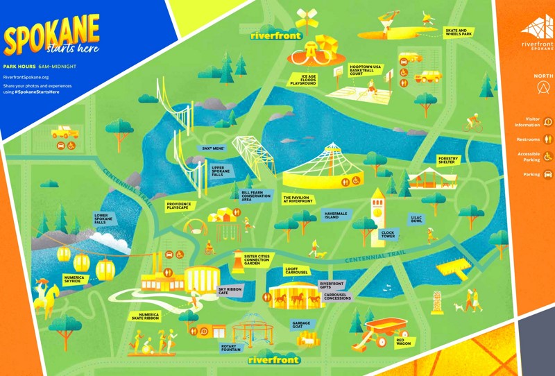 Riverfront Park Attractions Map