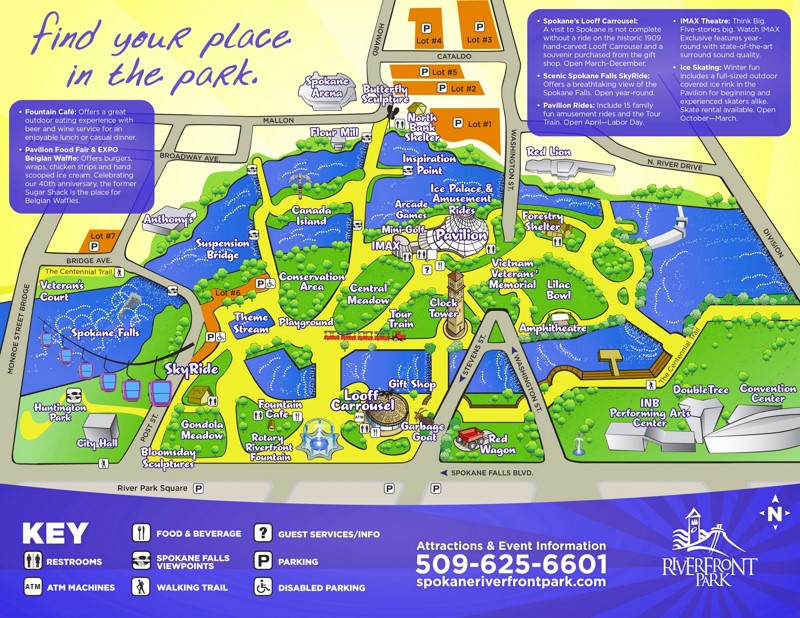 Riverfront Park Visitor Map