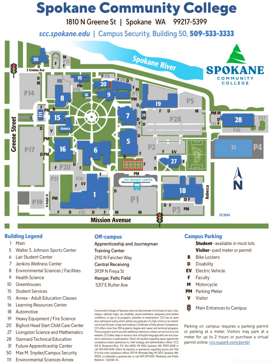 Spokane Community College Campus Map