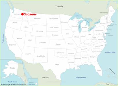 Spokane Location Map