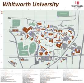 Whitworth University Campus Map