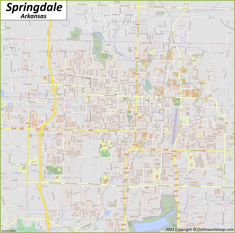 Map of Springdale