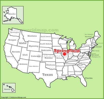 Springfield (Illinois) Location Map