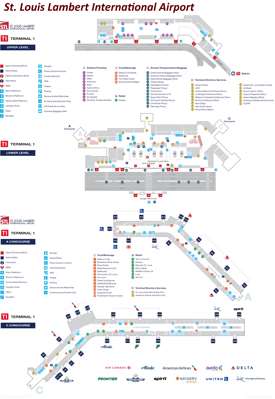 St. Louis Lambert International Airport Map