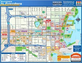 St. Petersburg tourist map