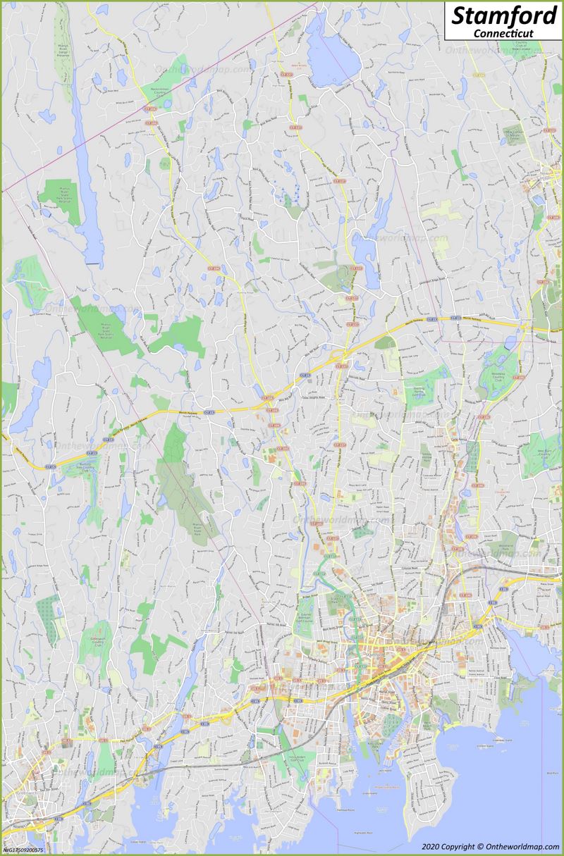 Detailed Map of Stamford