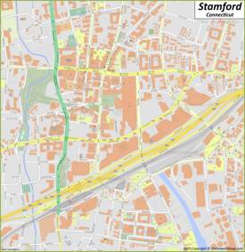 Stamford Downtown Map
