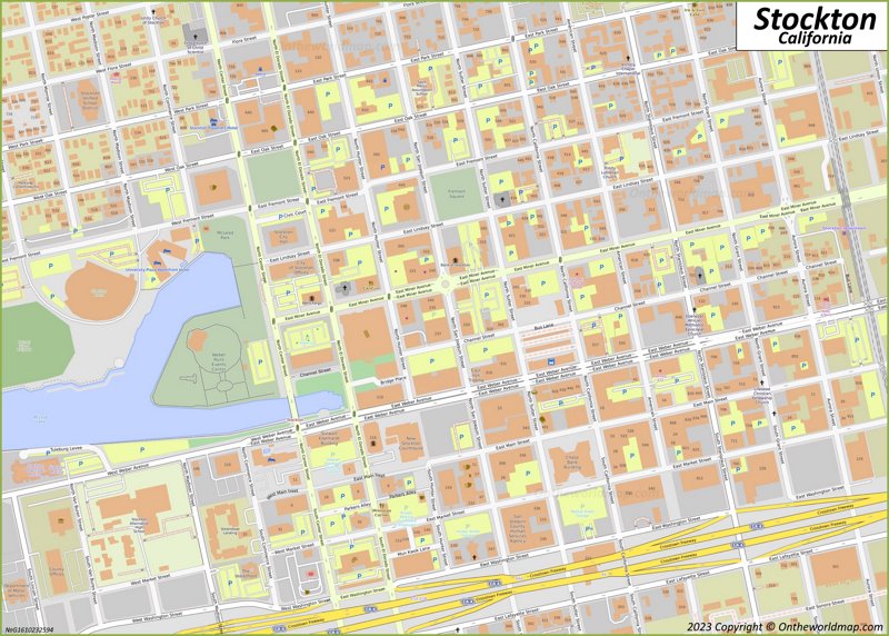 Downtown Stockton Map