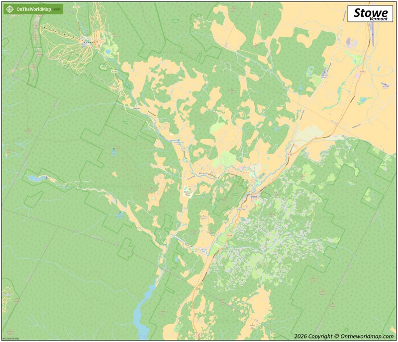 Map of Stowe