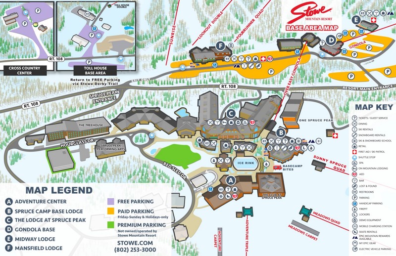 Stowe Base Area Map