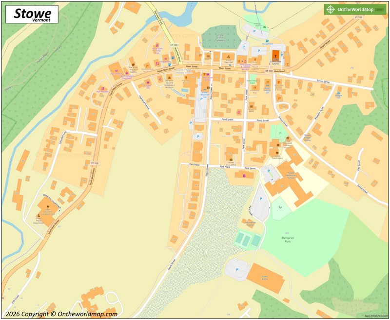 Stowe Village Map