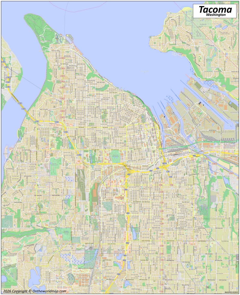 Map of Tacoma
