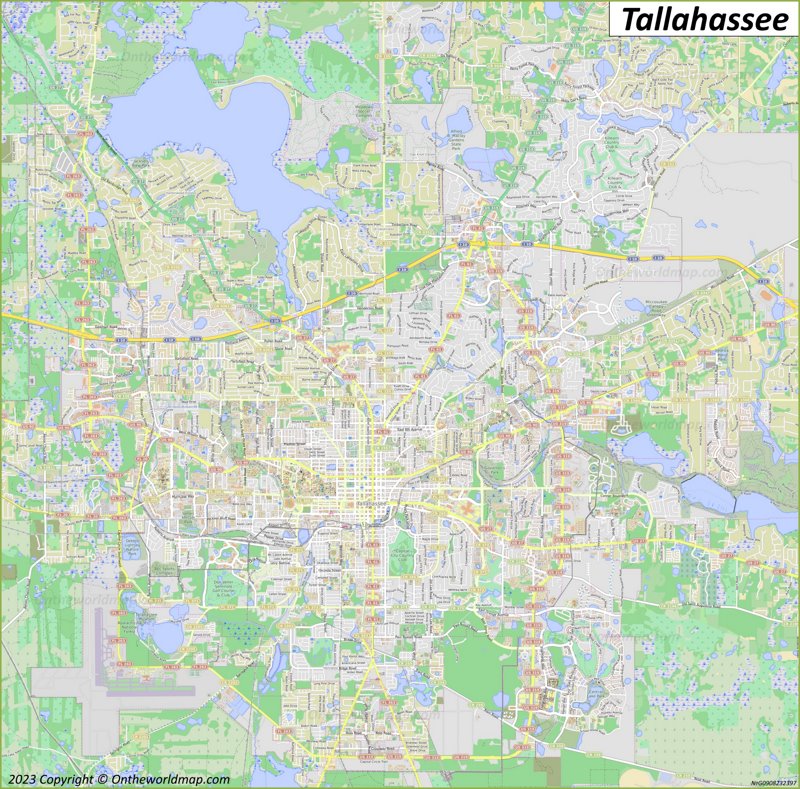 Map of Tallahassee