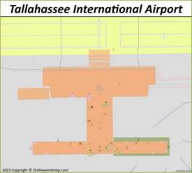 Tallahassee International Airport Map