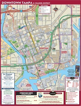 Detailed Map of Downtown Tampa