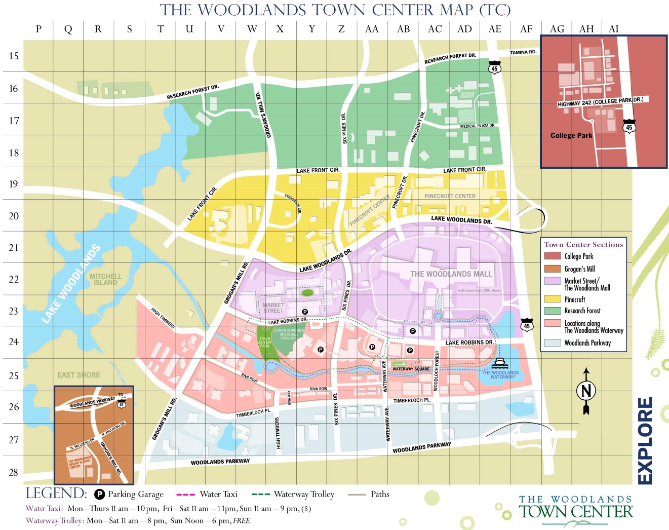 Woodlands Texas Neighborhood Maps