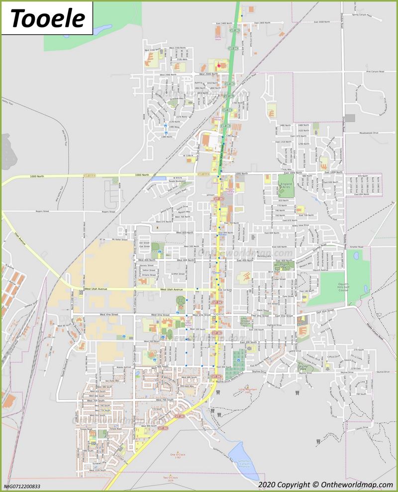 Map of Tooele