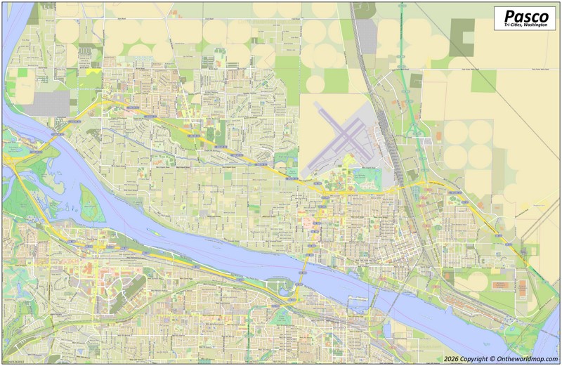 Map of Pasco