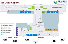 Tri-Cities Airport Map