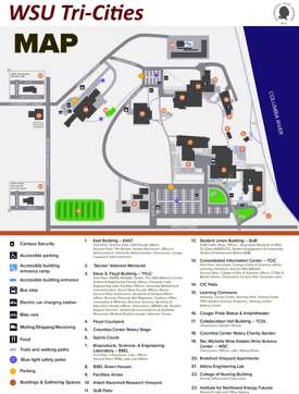 Washington State University Tri-Cities Campus Map