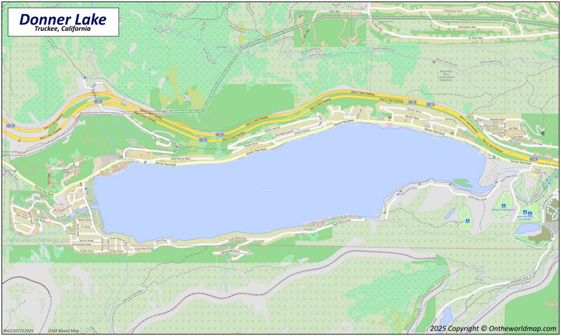Map of Donner Lake