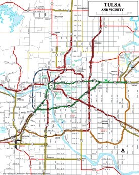 Tulsa road map