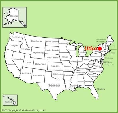 Utica NY Location Map