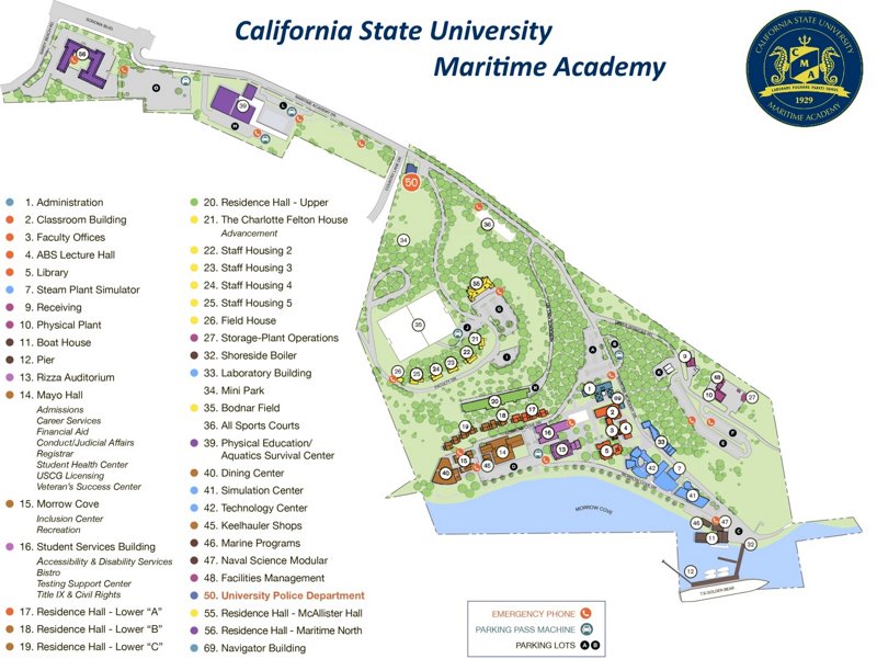 CSU Maritime Academy Campus Map