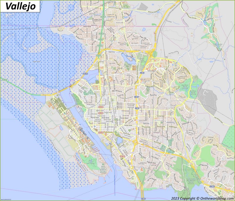 Map of Vallejo